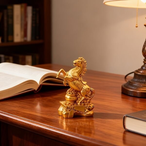 Horse Sculpture Feng Shui Decor Symbol of Strength and Prosperity