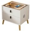 Smart Bedside Table | Wireless Charging, LED Light, USB & Bluetooth Speaker