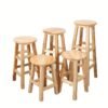Wooden Bar Stool Minimal Oak Design for Kitchen and Home Use