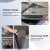 Large Storage Box with Lock Stackable Storage Container Secure with Handle Locking Organizing Bin Washable Shelf Baskets
