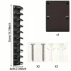 Wall Mounted Cap Rack Hat Holder 10 Grids Baseball Cap Towel Rack Closet Hanger Storage Organizer Accessories Home Dorm Cap Rack
