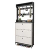 Italian-style Ultra-thin Shoe Cabinet, Made of Environmentally Friendly High-density Fiberboard, Suitable for Living Room.