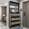 Italian-style Ultra-thin Shoe Cabinet, Made of Environmentally Friendly High-density Fiberboard, Suitable for Living Room.