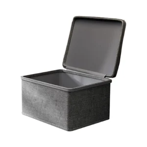 Large Storage Box with Lock Stackable Storage Container Secure with Handle Locking Organizing Bin Washable Shelf Baskets