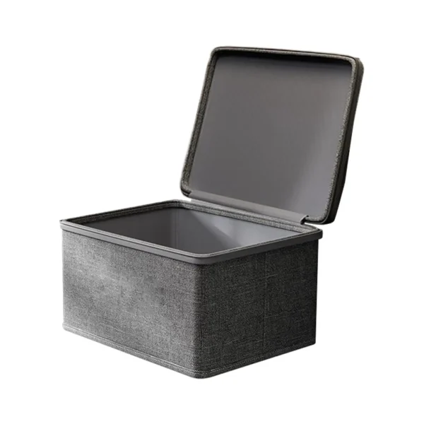 Large Storage Box with Lock Stackable Storage Container Secure with Handle Locking Organizing Bin Washable Shelf Baskets