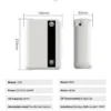 500ML Bluetooth Wall Mounted Essential Oil Diffuser with APP Control Fragrance Air Scent Aroma Machine for Hotel Home 1500cbm