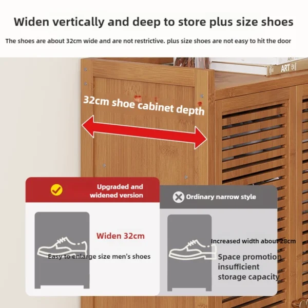Dust-proof Space Saving Shoe Cabinets Indoor Shoe Storage Organizer Entrance Multi-Layer Shoes Shelves for Living Room Furniture