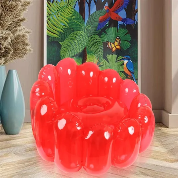CHCH Inflatable Sofa Seat Furniture For Home, Yard, Patio, Jelly Inflatable Chair, Jelly Collection, Portable Blow Up Couch
