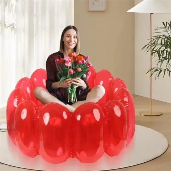 CHCH Inflatable Sofa Seat Furniture For Home, Yard, Patio, Jelly Inflatable Chair, Jelly Collection, Portable Blow Up Couch