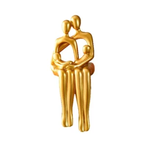 Creative and interesting living room entrance desktop ornaments for a family of four modern abstract character shape decorations