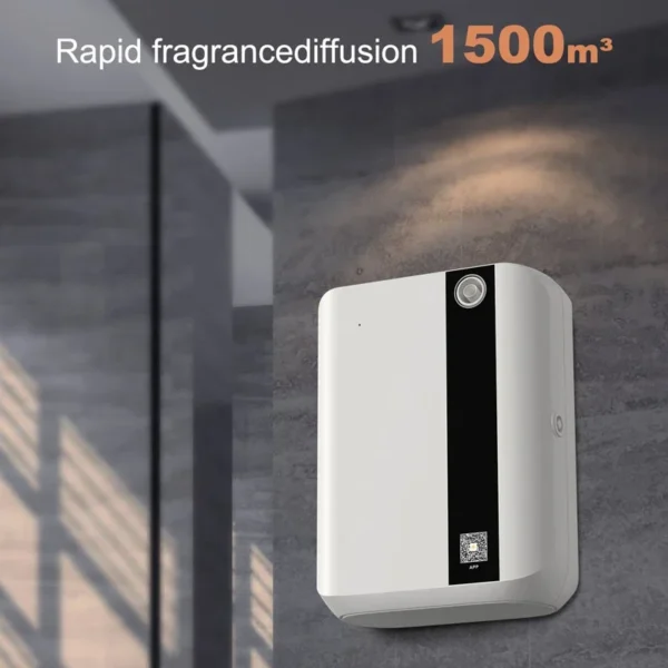 500ML Bluetooth Wall Mounted Essential Oil Diffuser with APP Control Fragrance Air Scent Aroma Machine for Hotel Home 1500cbm