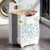Laundry Basket Hamper,Hanging Wall Collapsible Laundry with Handle,Space-Saving Foldable Storage Dirty Washer Organizer Bin