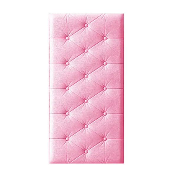 Pink Bed Headboards Background Bedroom Decoration Self Adhesive Foam Wall Sticker Wall Panels Peel and Stick Wall Decoration