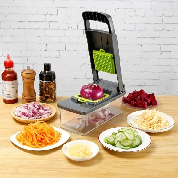 16 in 1 Vegetable Multifunctional Chopper Onion Potato Chopper Food Grate Food Grade Grater Kitchen Vegetable Slicer Dicer