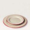WhatsApp Image 2026-07-23 at 10.36.43 AM Red Rimmed Dessert Plate